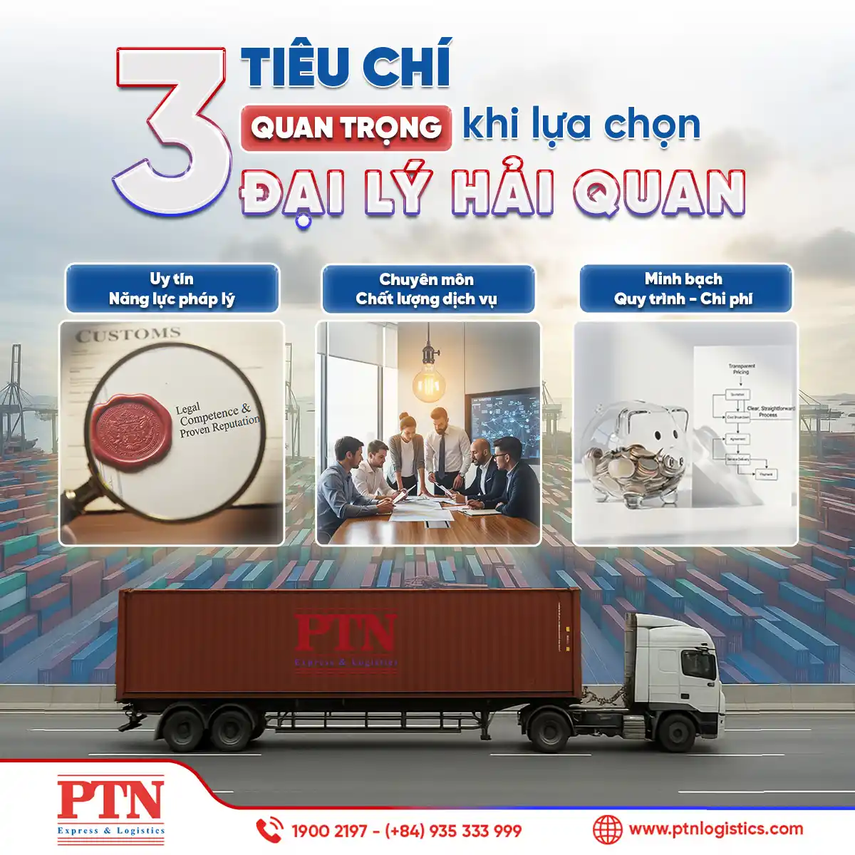 lựa chọn đại lý hải quan Các tiêu chí quan trọng