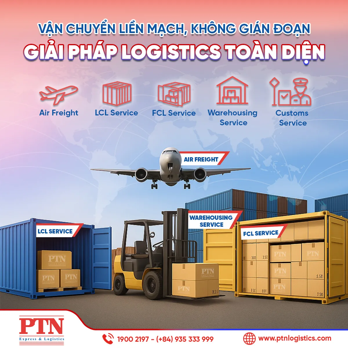vận chuyển liền mạch, không gián đoạn