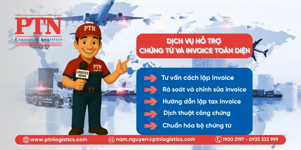 Dịch vụ xử lý invoice và chứng từ xuất nhập khẩu toàn diện