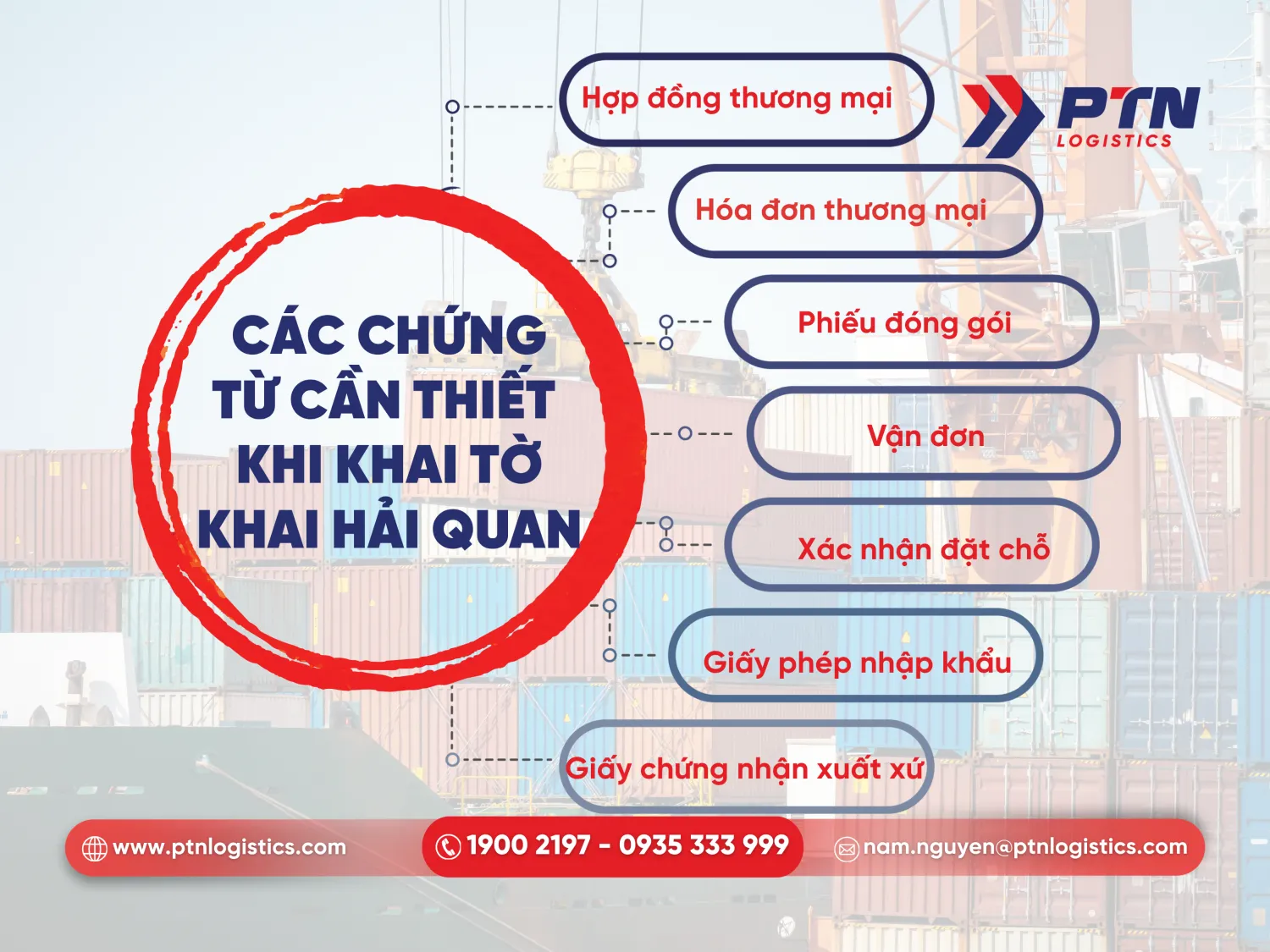 Các chứng từ cần thiết quan trọng khi khai tờ khai hải quan