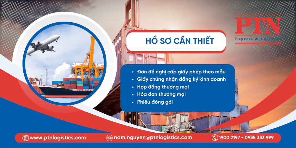 Các hồ sơ cần thiết khi xin giấy phép xuất nhập khẩu