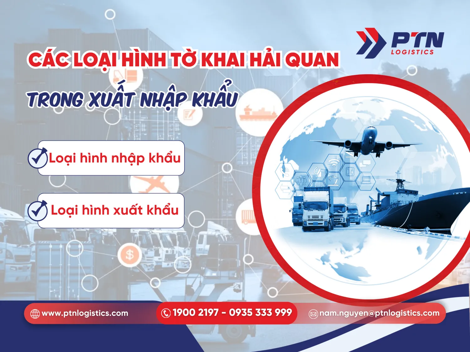 Các loại hình tờ khai hải quan trong xuất nhập khẩu
