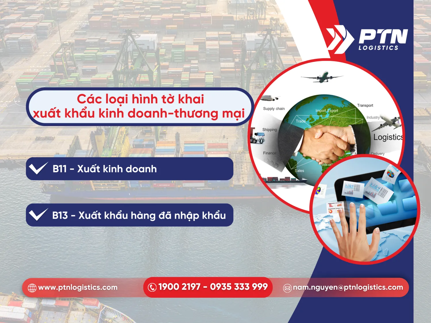 Các loại hình tờ khai XK kinh doanh doanh - thương mại