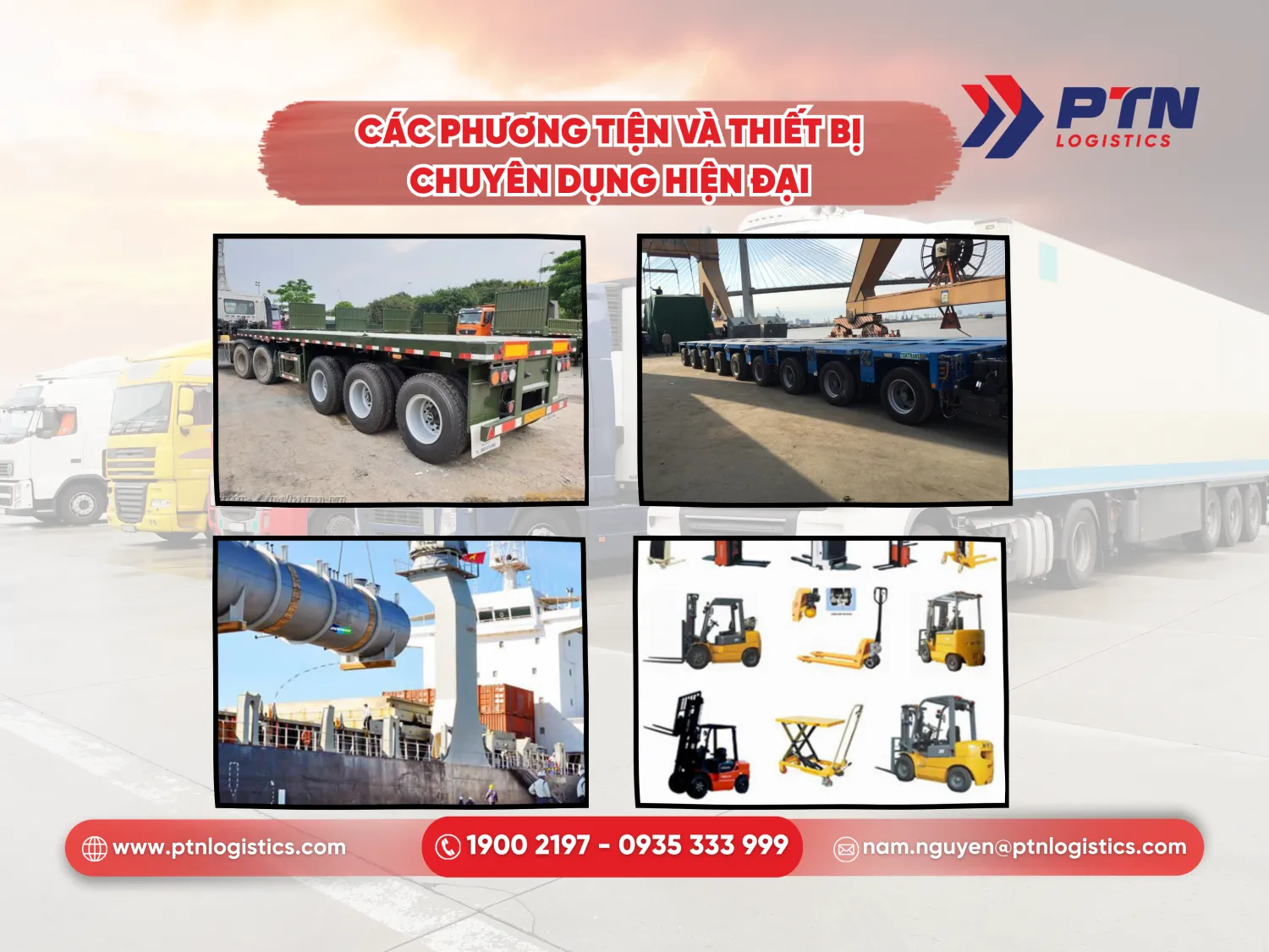 Các phương tiện và thiết bị chuyên dụng