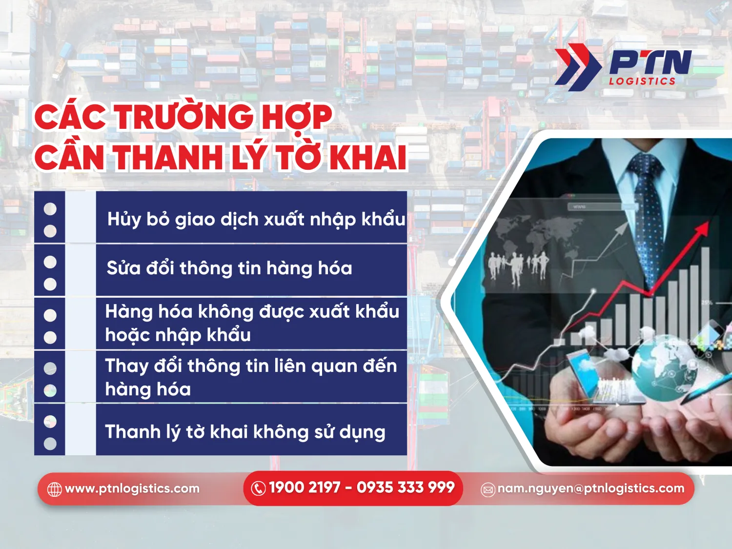 Các trường hợp cần phải thanh lý tờ khai