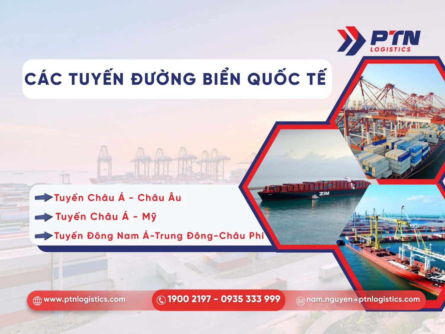 Các tuyến đường biển quốc tế chính hiện nay