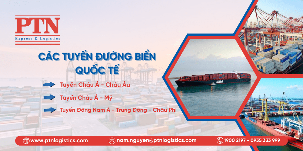 Các tuyến đường biển quóc tế chính hiện nay