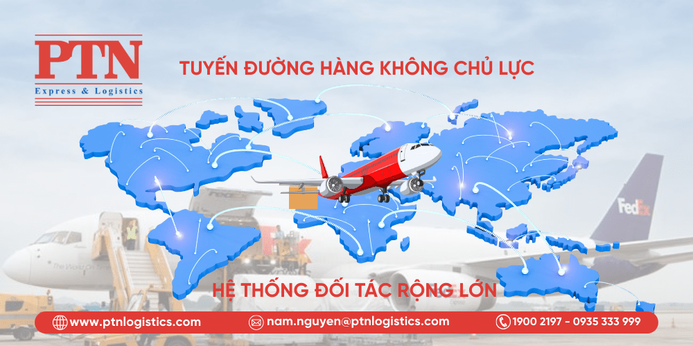 Các tuyến đường hàng không chủ lực và hệ thống đối tác rộng lớn