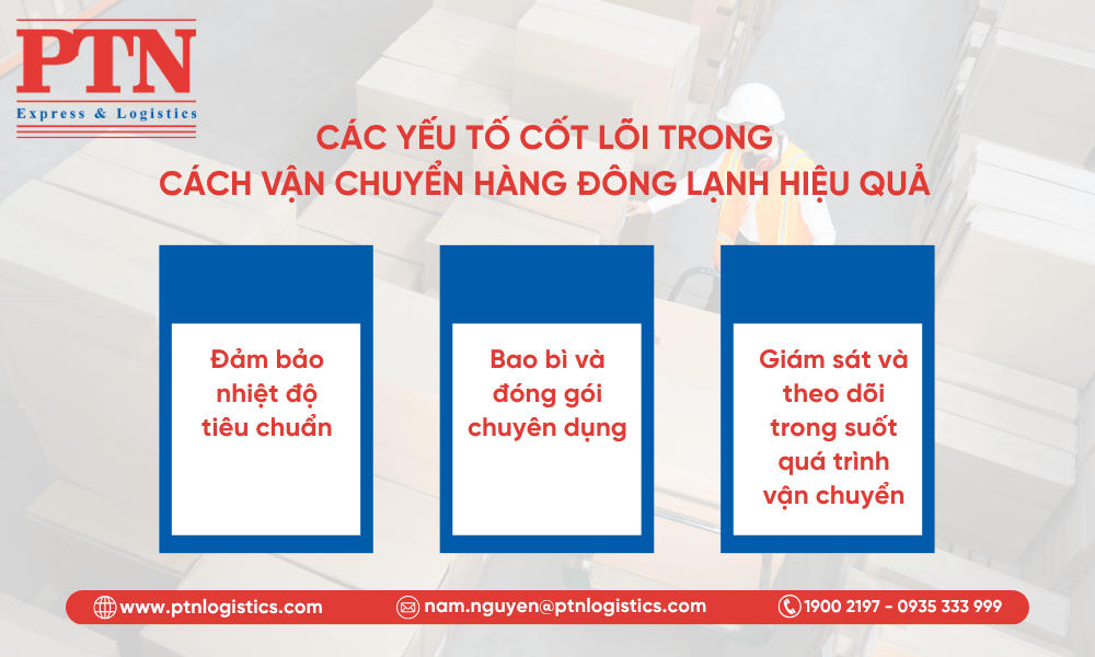 Các yếu tố cốt lõi trong cách vận chuyển hàng đông lạnh hiệu quả