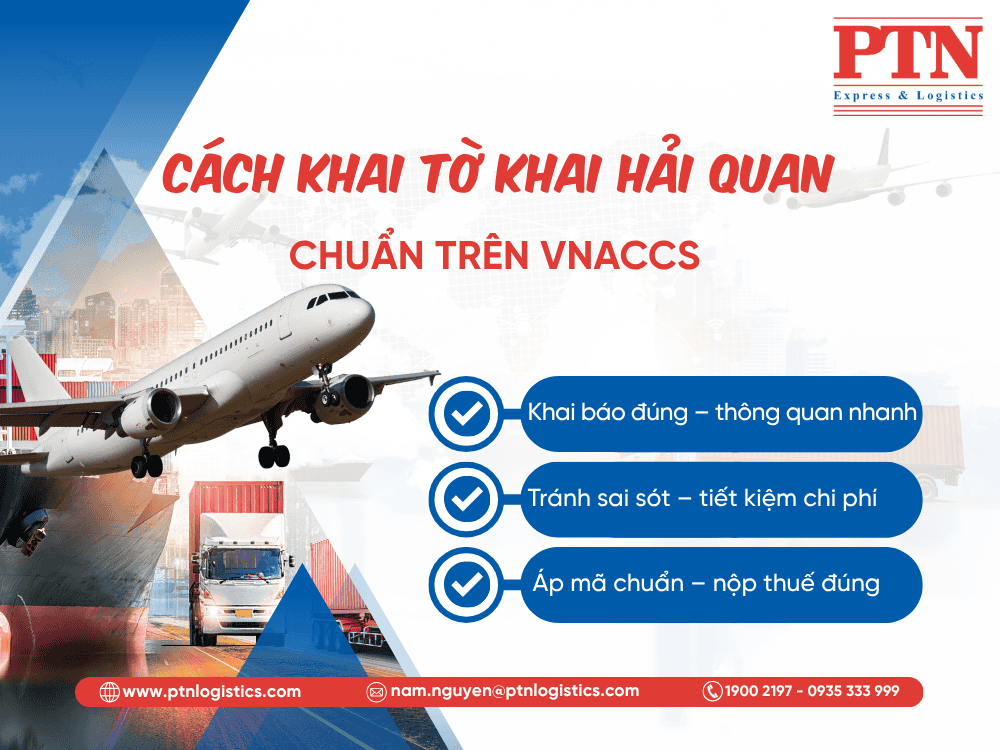 Cách khai tờ khai hải quan trên VNACCS