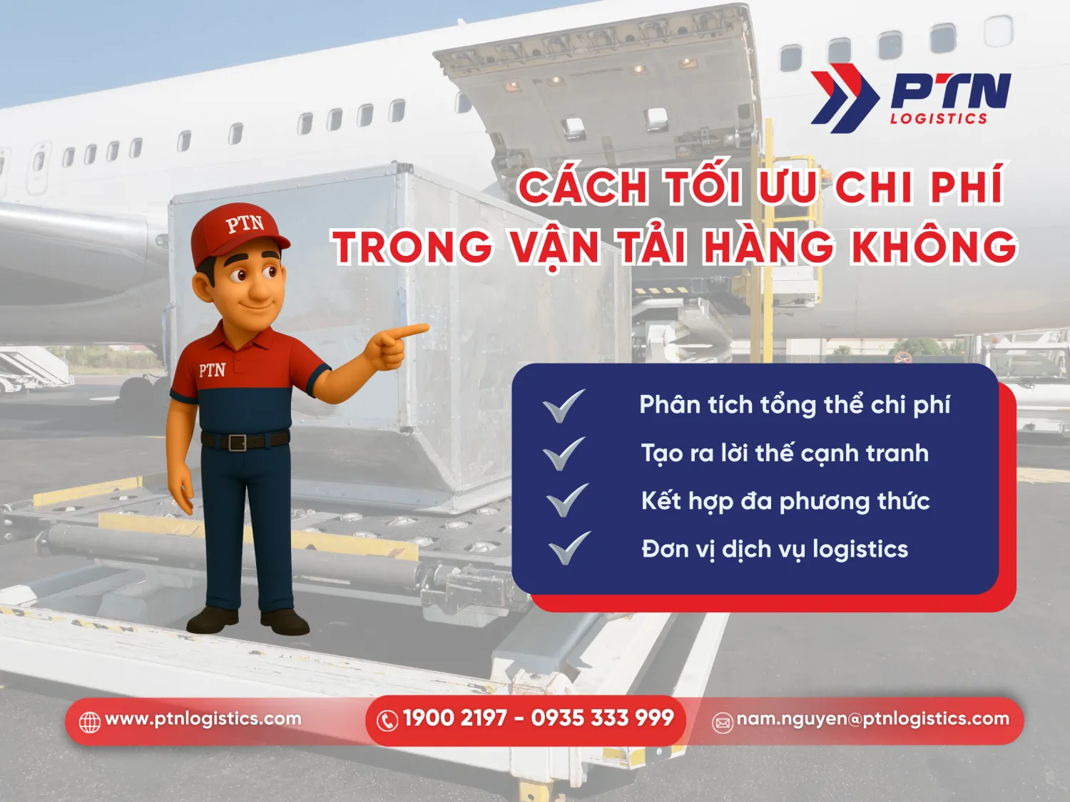 Cách tối ưu chi phí trong vận tải hàng không