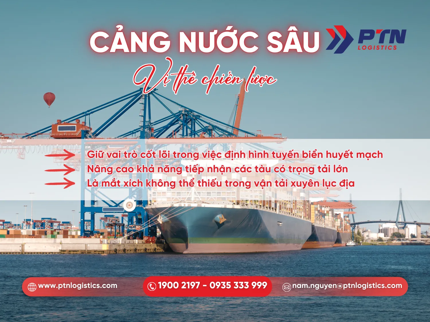 Cảng nước sâu với vị thế chiến lược