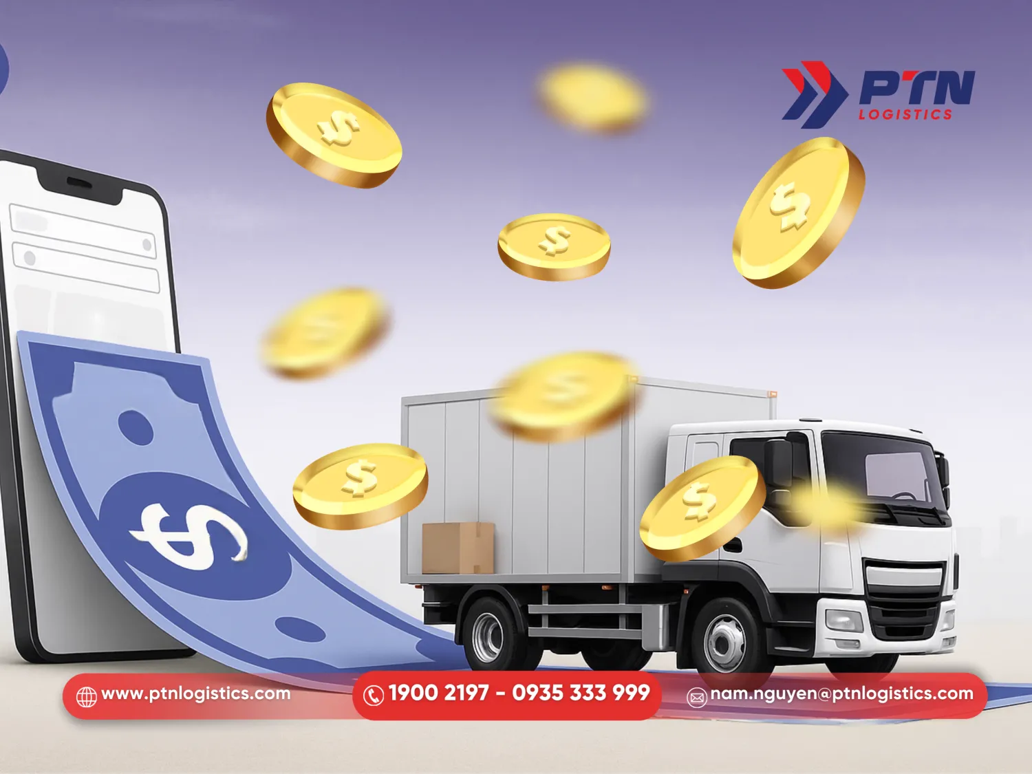 Chi phí tăng theo độ dài của quãng đường