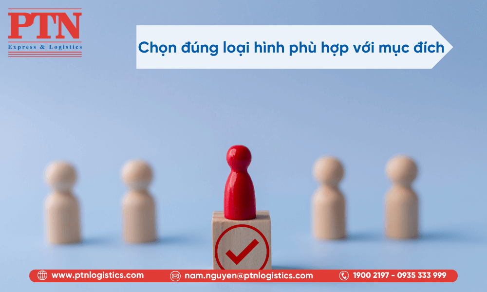 Chọn đúng loại hình phù hợp với mục đích