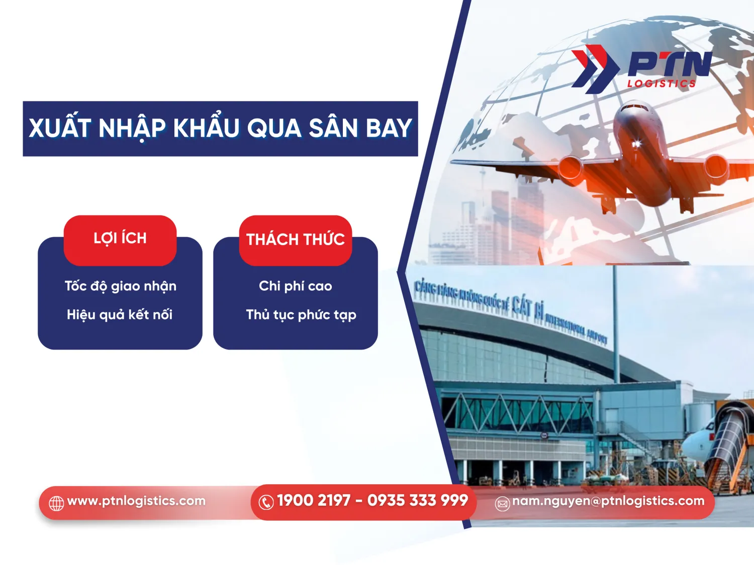Cơ hội và thách thức khi nhập hàng qua sân bay