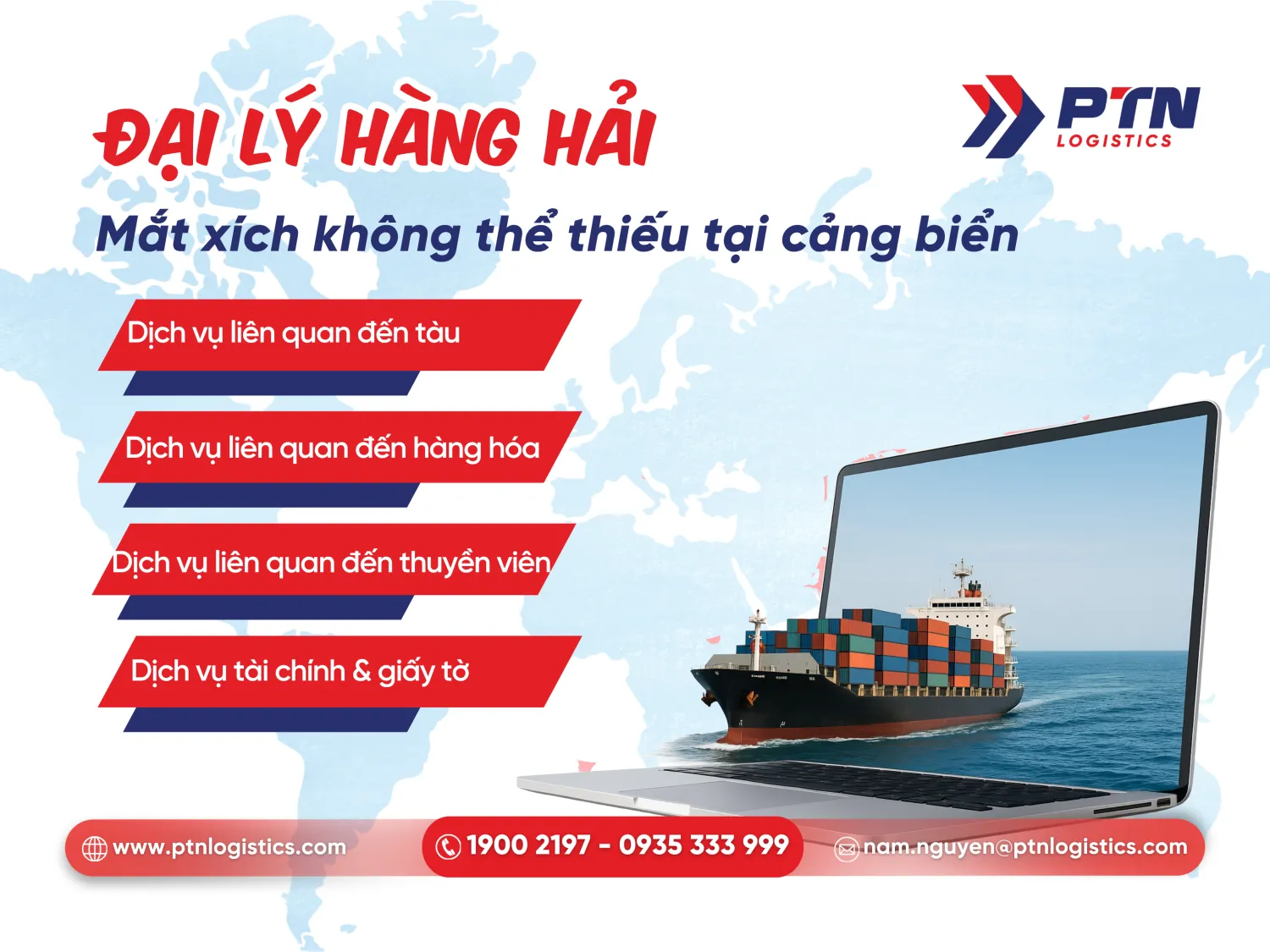 Đại lý hàng hải mắt xích không thể thiếu tại cảng biển