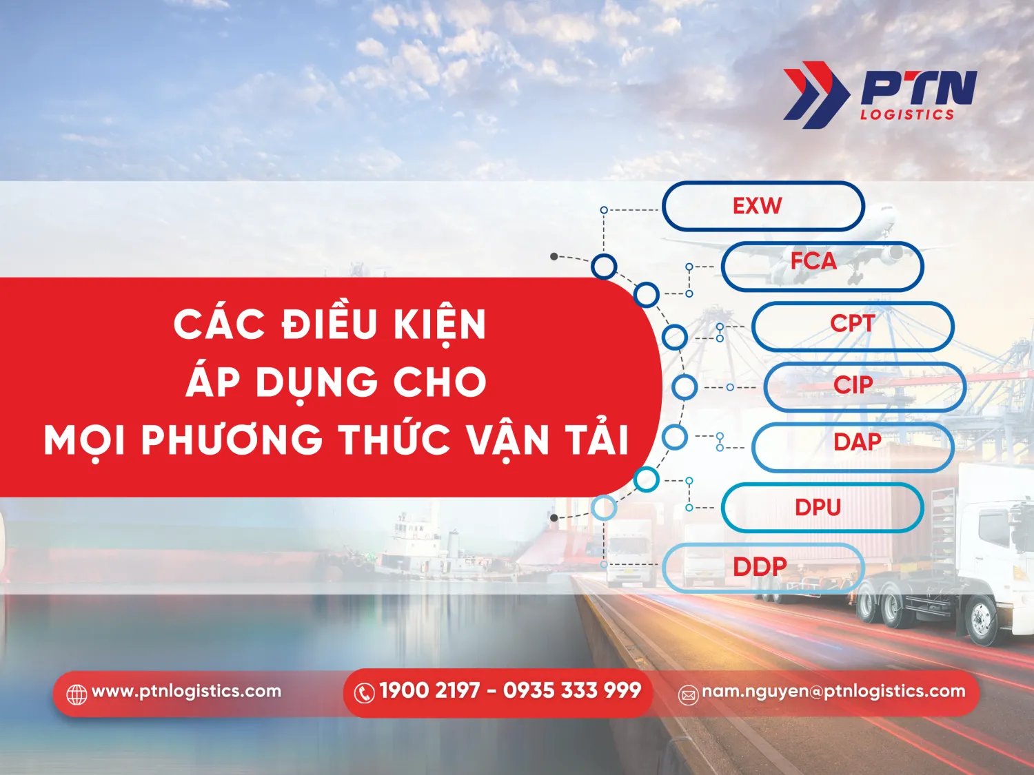 Điều kiện áp dụng cho mọi phương thức vận tải