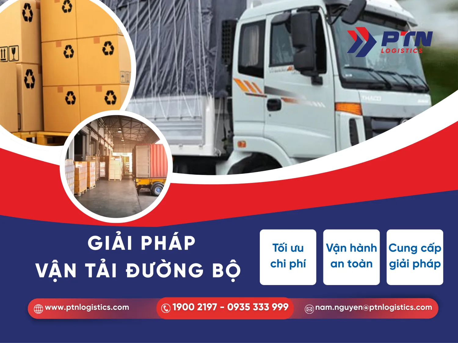 Giải pháp vận tải đường bộ uy tín tại PTN Logistics