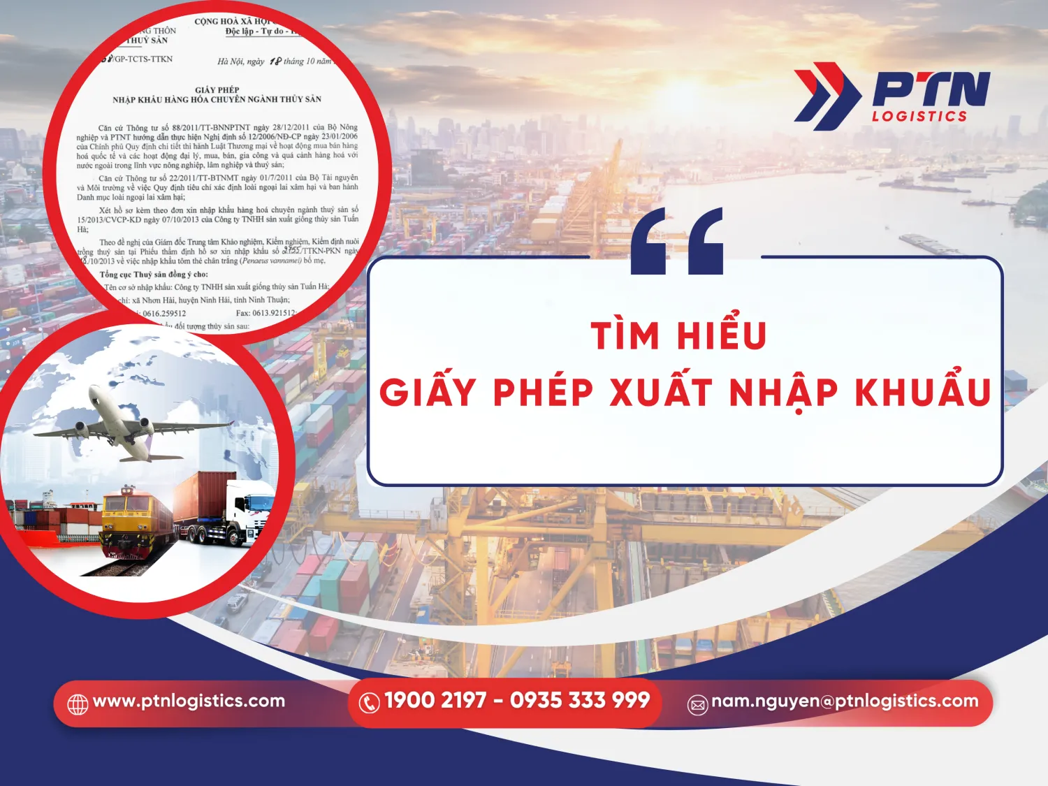 Giấy phép xuất nhập khẩu trong logistics