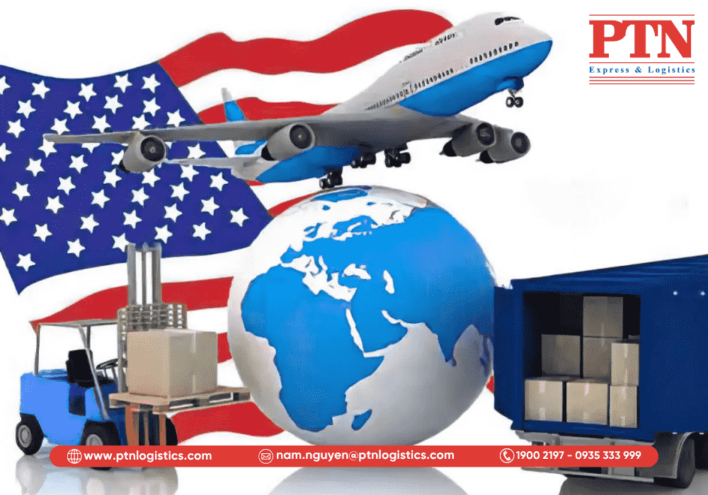 Gửi hàng đi Mỹ tại PTN Logistics