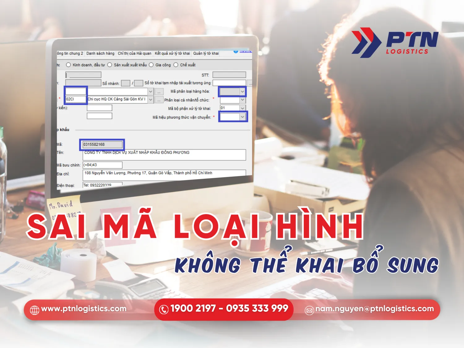 Hủy tờ khai do khai sai mã loại hình