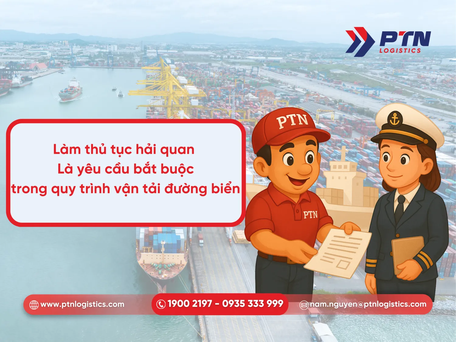 Làm thủ tục hải quan là yêu cầu bắt buộc trong quy trình vận chuyển hàng hóa