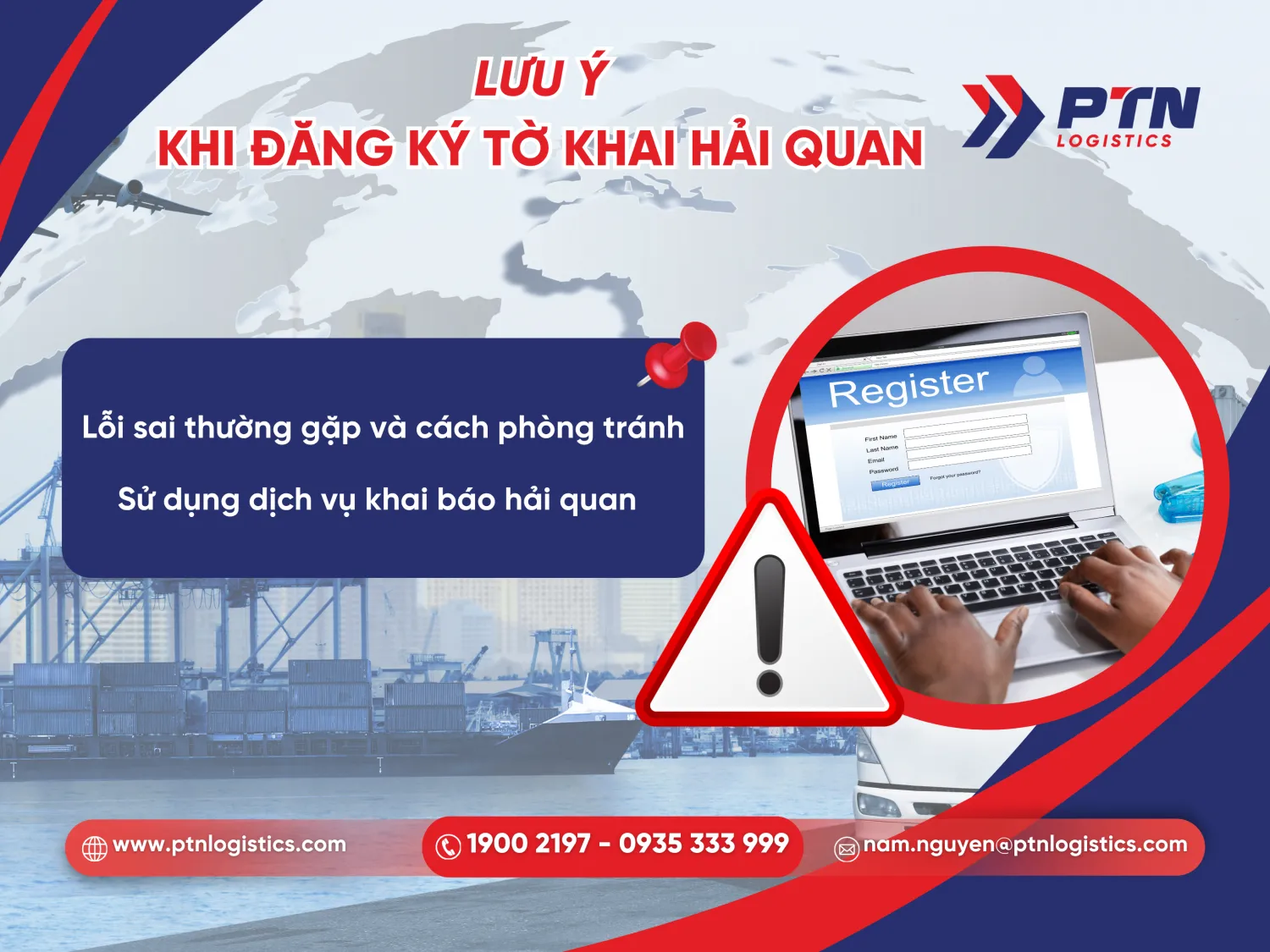 Lưu ý khi đăng ký tờ khia hải quan