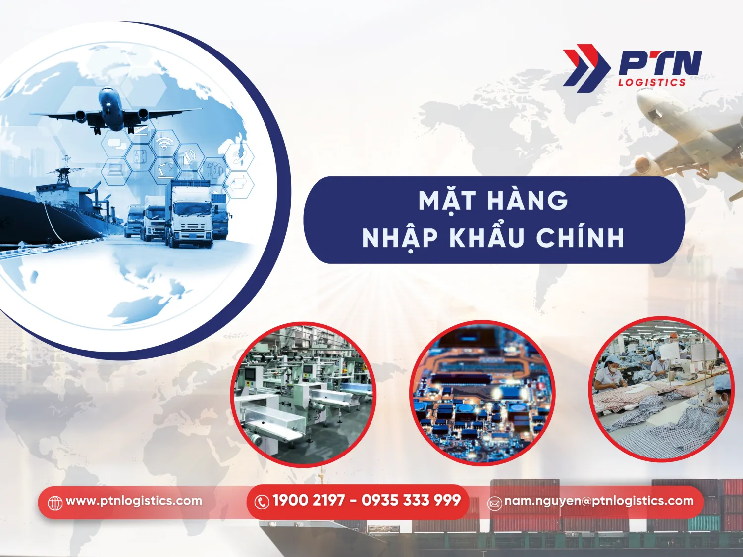 Mặt hàng nhập khẩu chính hiện nay