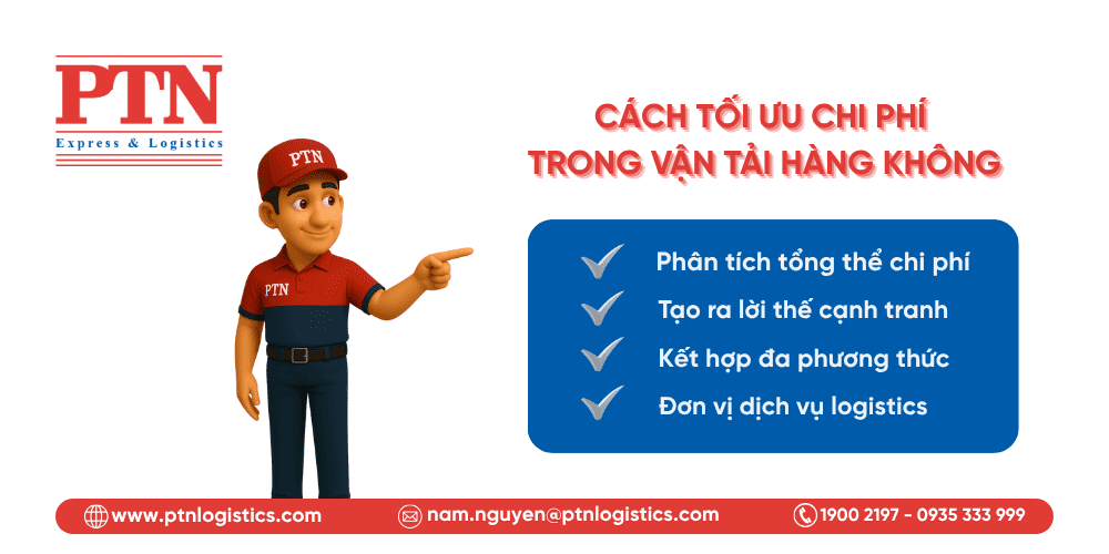 Những cách tối ưu chi phí trong vận tải hàng không