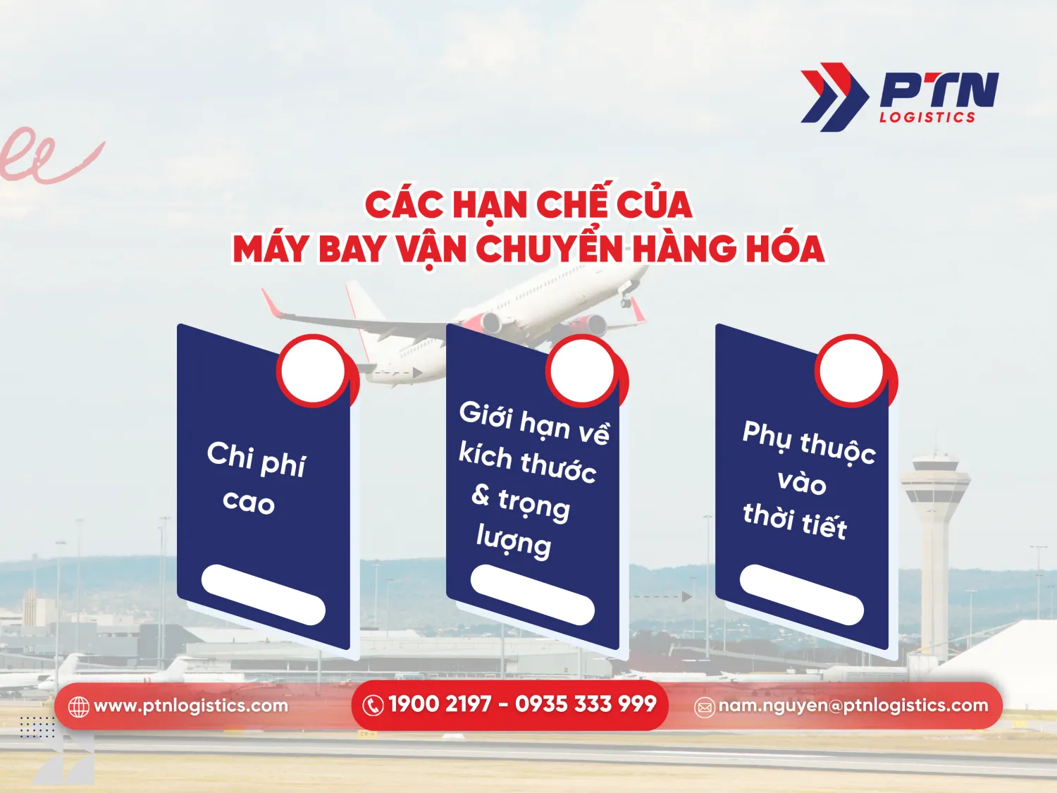Những hạn chế của máy bay vận chuyển hàng hóa