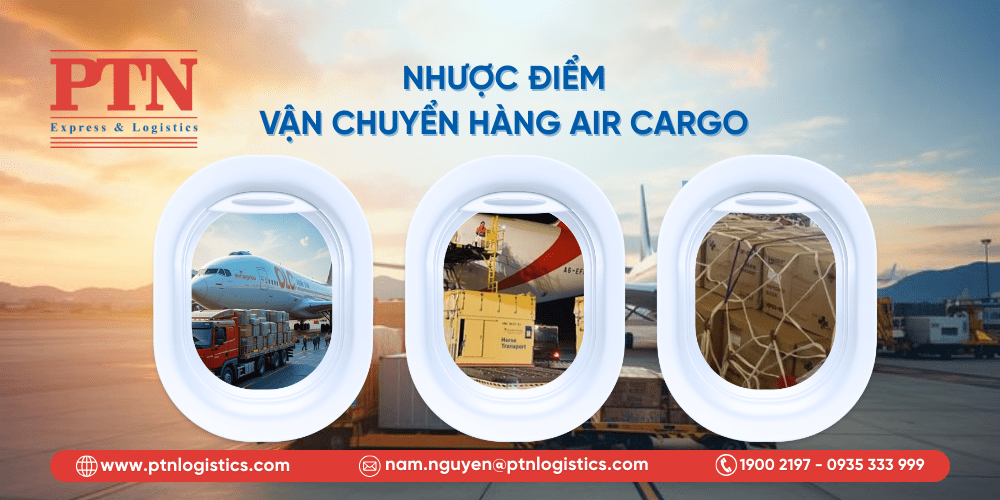 Những nhược điểm trong vận chuyển hàng air cargo