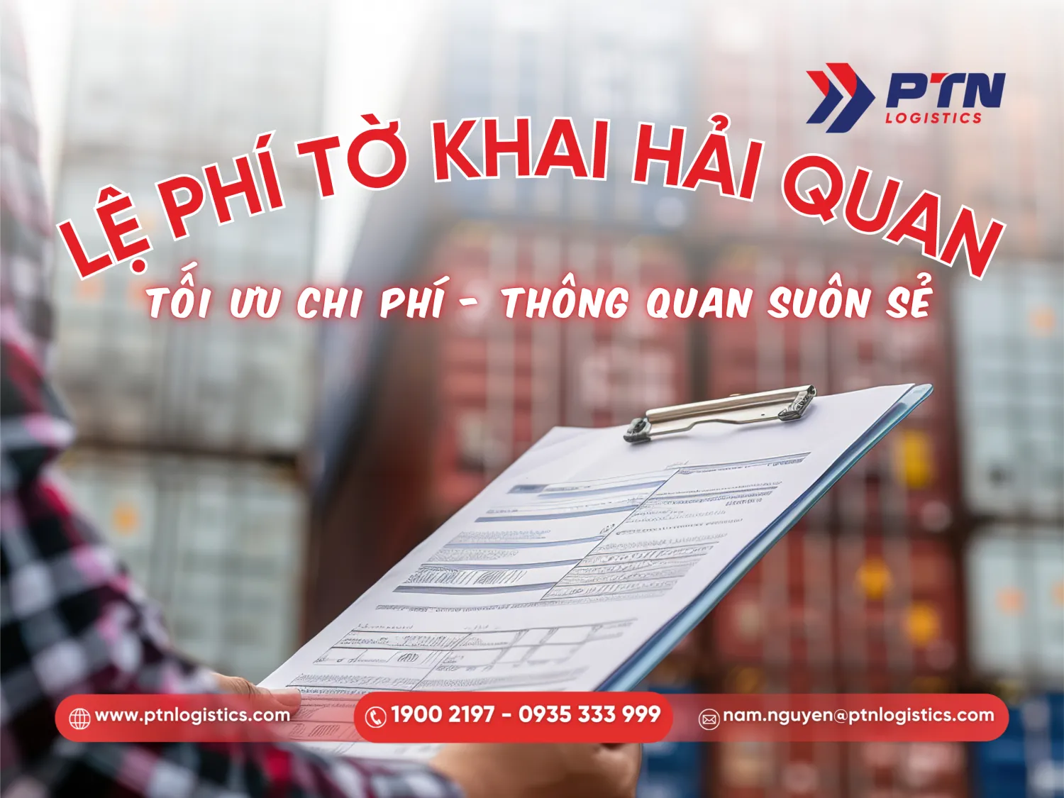 Nộp lệ phí tờ khai hải quan