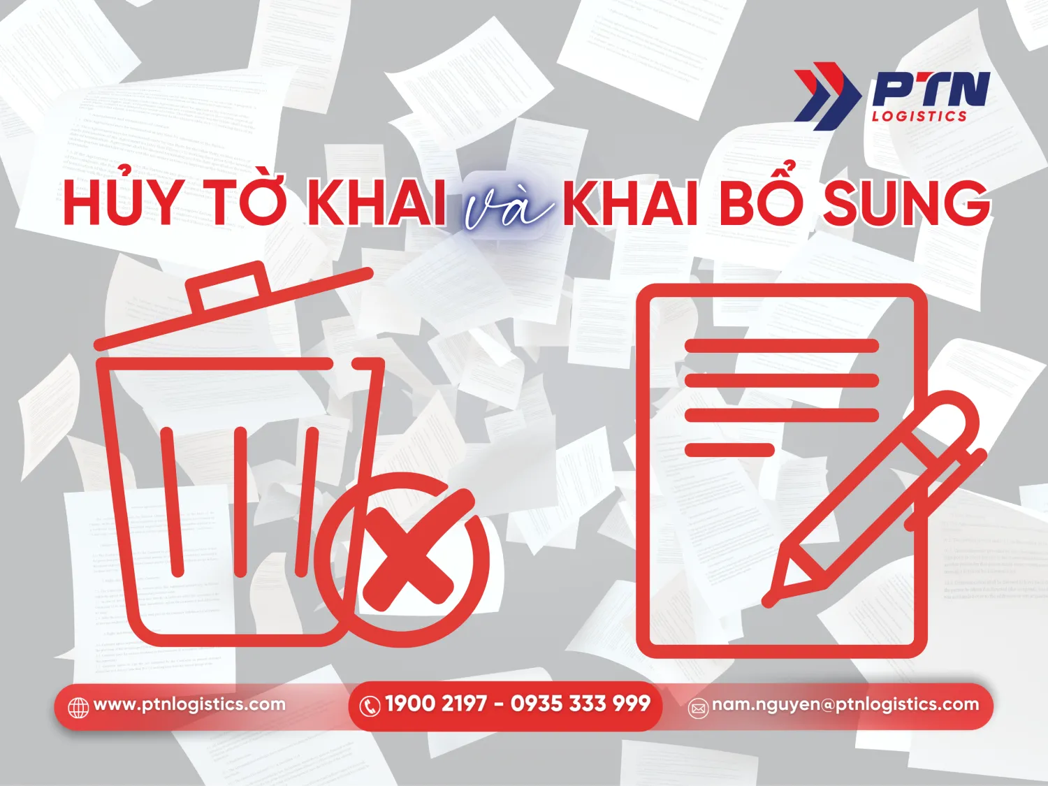 Phân biệt giữa hủy tờ khai và khai bổ sung