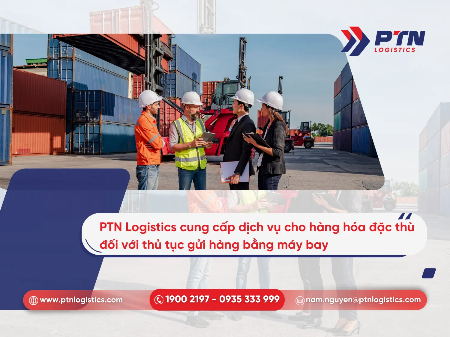 PTN cung cấp dịch vụ cho hàng hóa đặc thù đối với thủ tục gửi hàng bằng máy bay