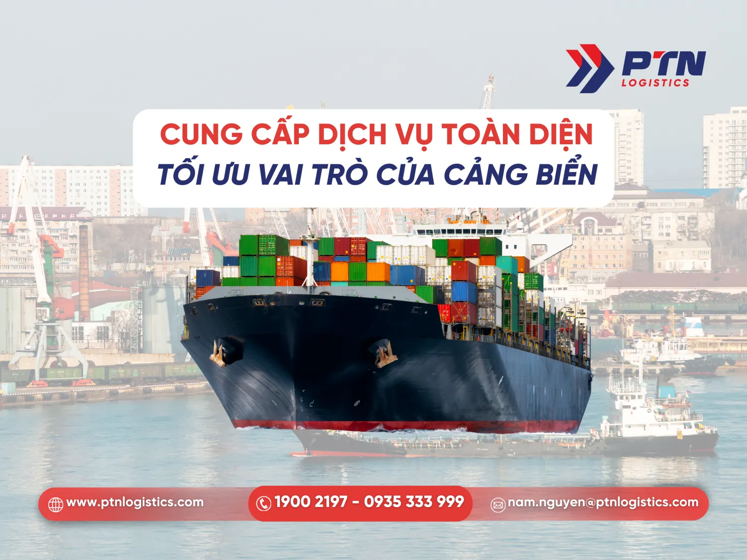 PTN cung cấp dịch vụ vận tải biển toàn diện