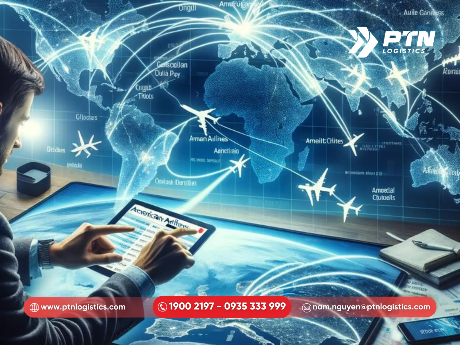 PTN là đối tác kết nối với các hãng hàng không vận chuyển hàng hóa tối ưu nhất