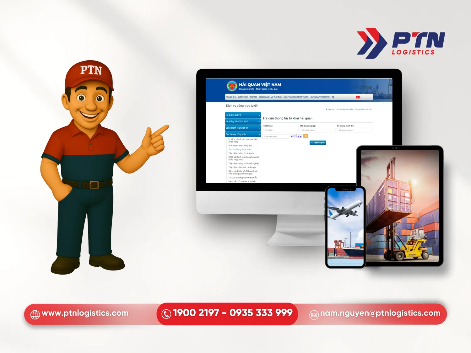 PTN Logistics cung cấp dịch vụ khai báo hải quan
