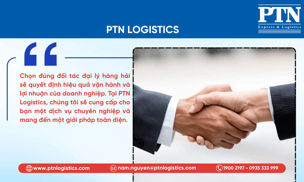 PTN Logistics đối tác đại lý hàng hải của bạn