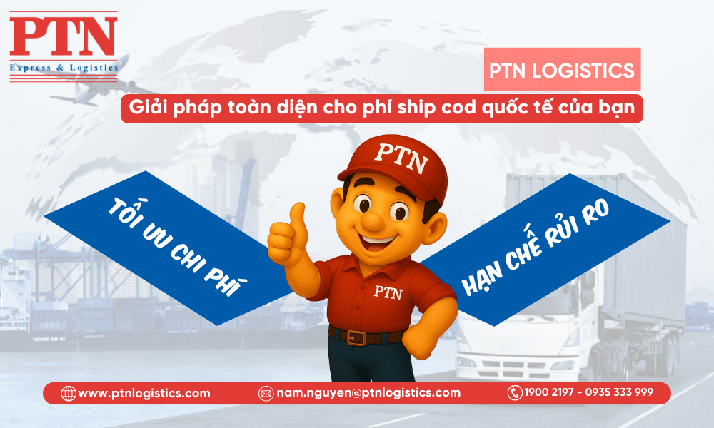PTN Logistics - giải pháp toàn diện cho phí ship cod quốc tế của bạn