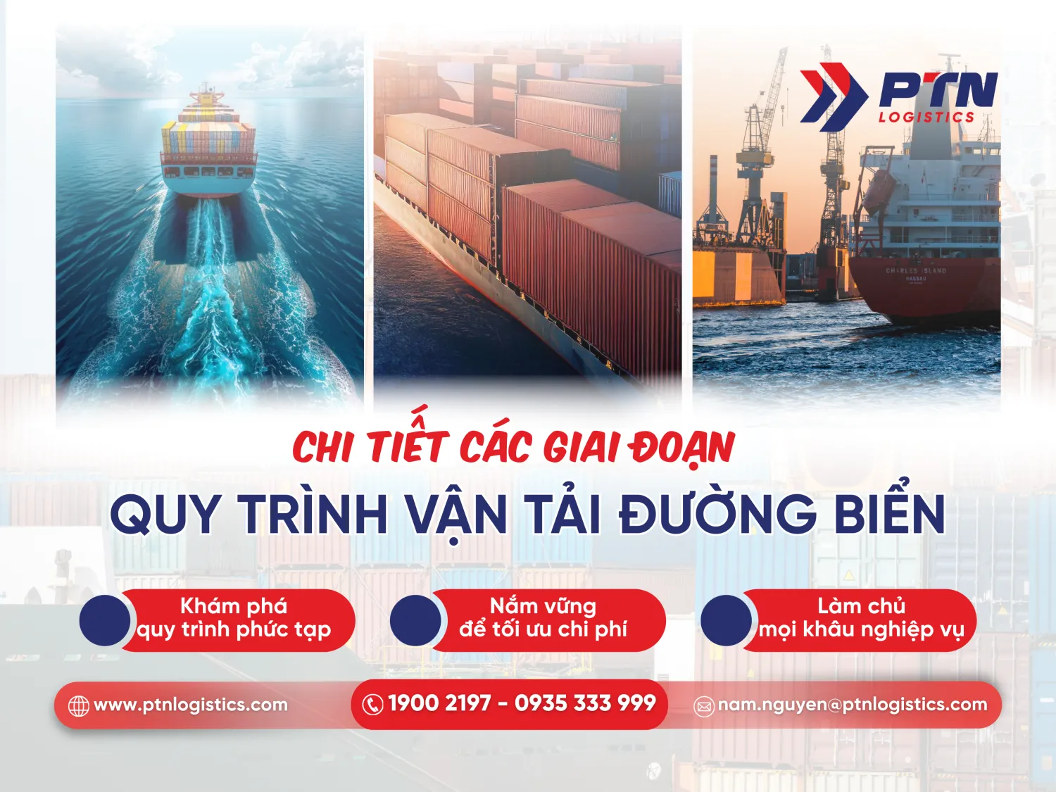 Quy trình vận tải đường biển chi tiết