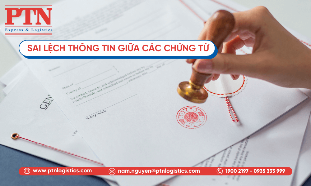 Sai lệch thông tin giữa các chứng từ