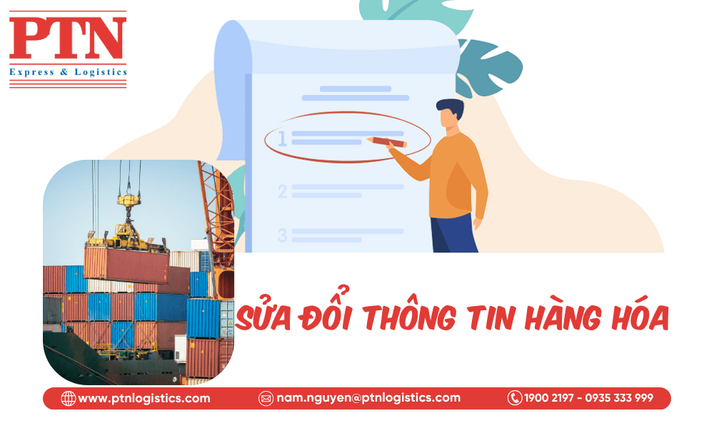 Sửa đổi thông tin hàng hóa