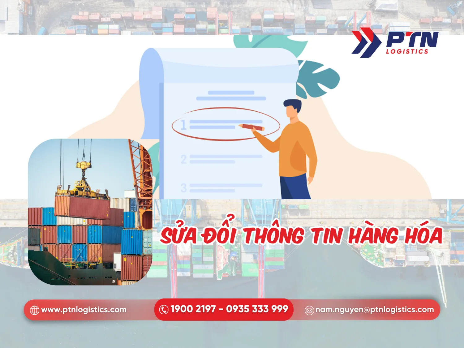 Sửa đổi thông tin về hàng hóa