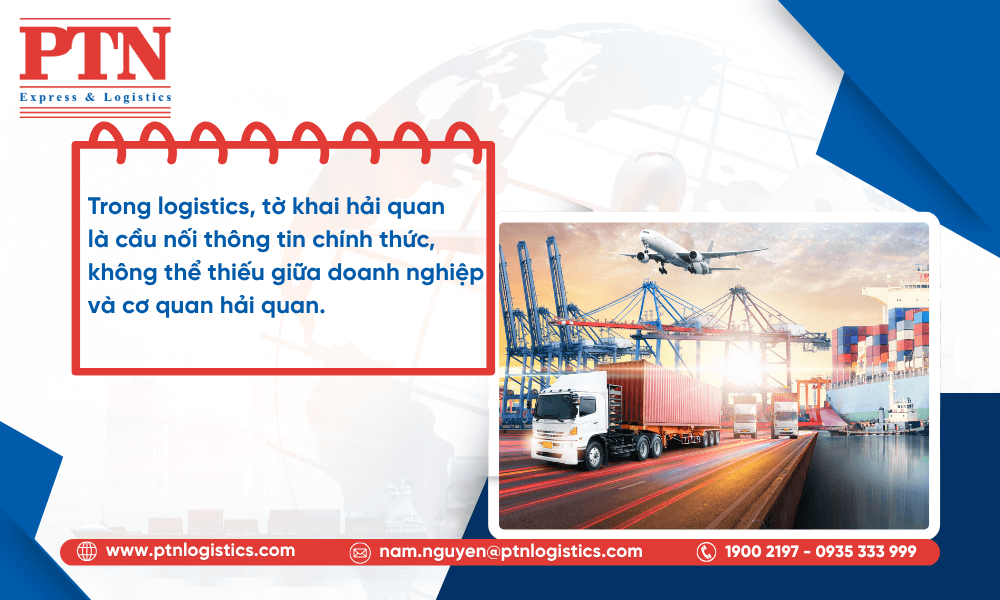 Tầm quan trọng của các loại hình tờ khai trong logistics