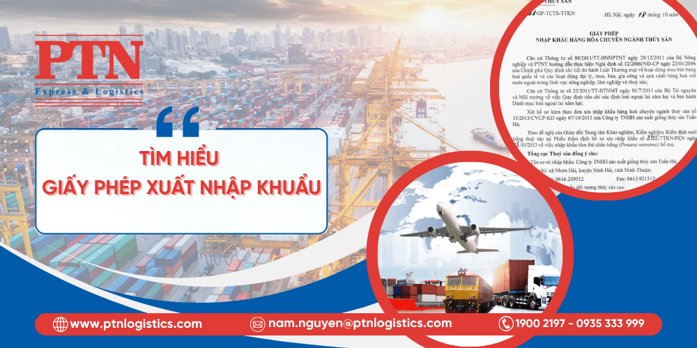 Tìm hiểu về giấy phép xuất nhập khẩu trong logistics