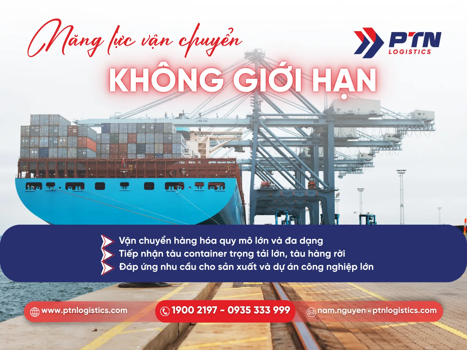 Tuyến đường biển giúp tạo cơ hội vận chuyển hàng hóa quy mô lớn