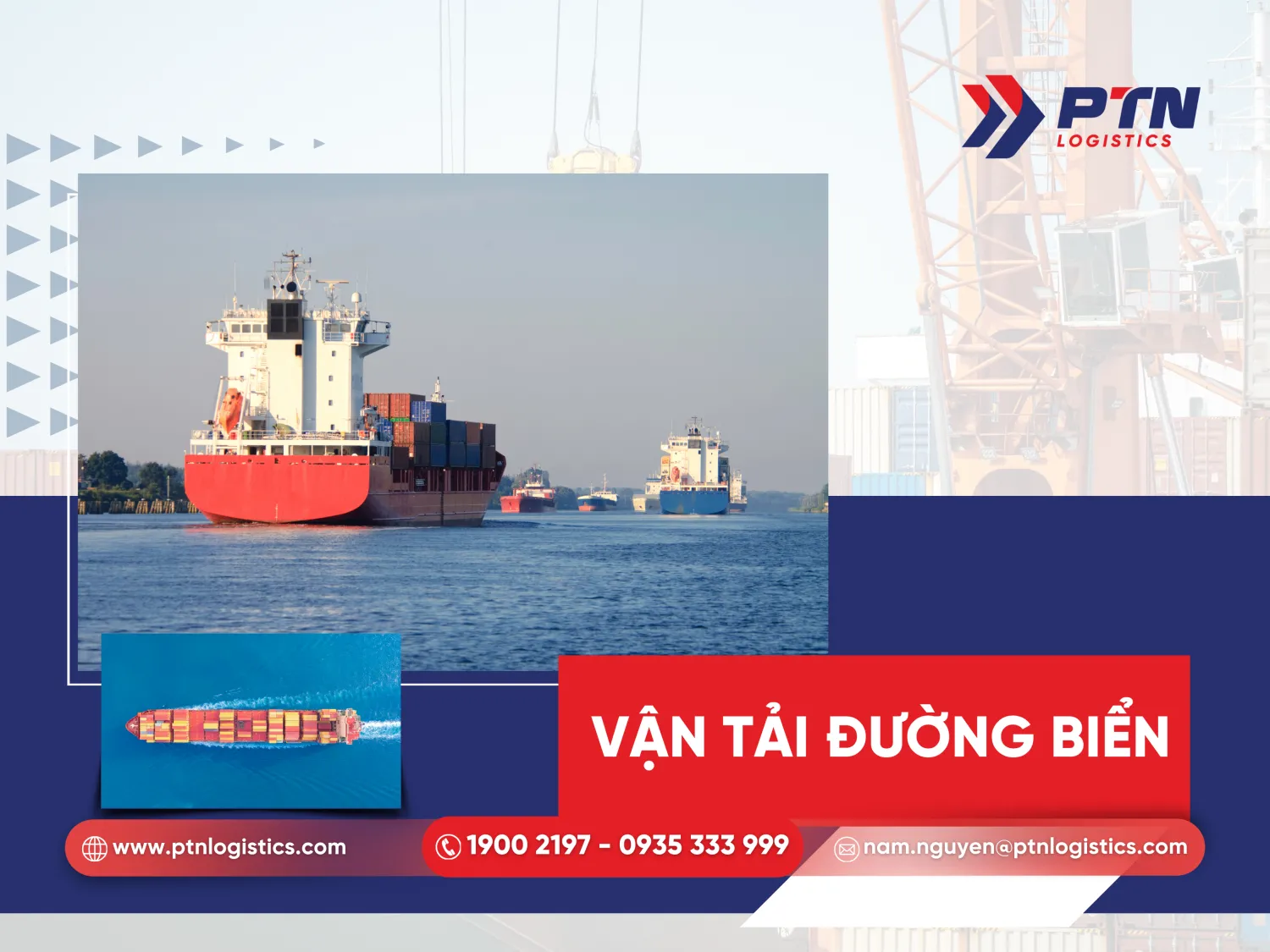 Vận tải đường biển là hình thức vận tải phổ biến nhất