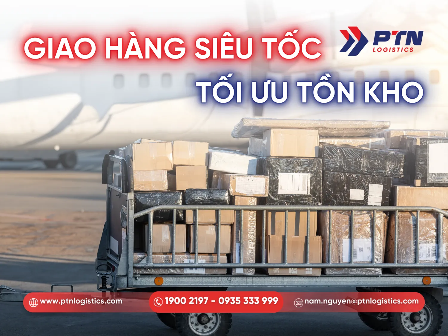 Vận tải hàng không giúp giảm thời gian