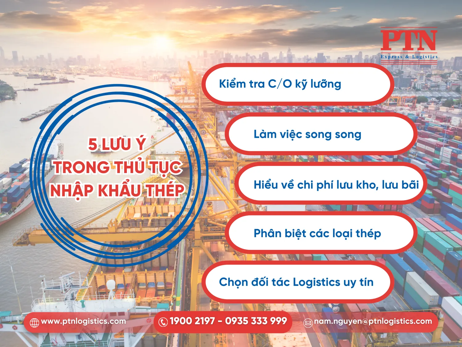 5 lưu ý trong thủ tục nhập khẩu thép