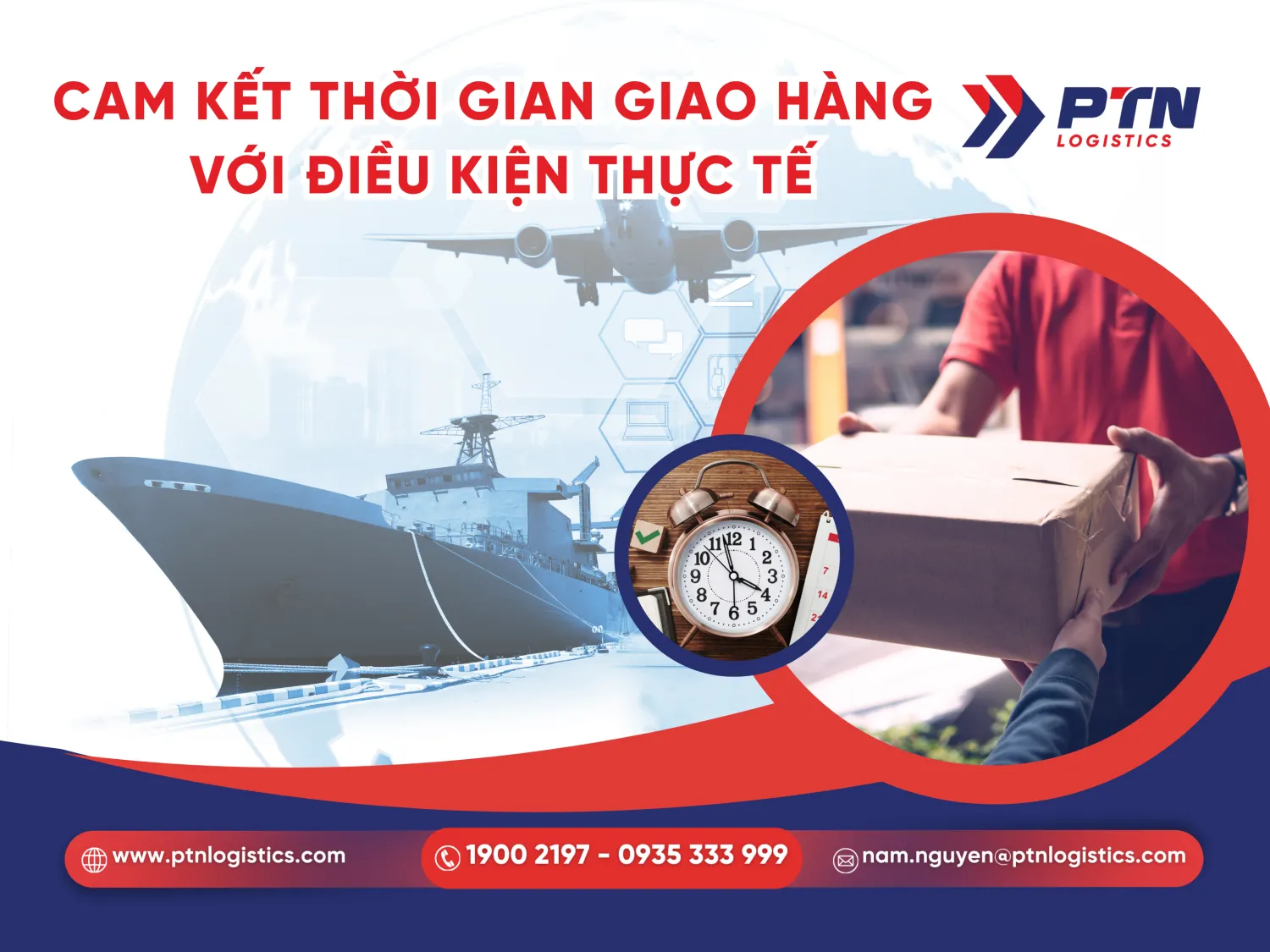 Bảo đảm thời gian giao hàng với điều kiện thực tế
